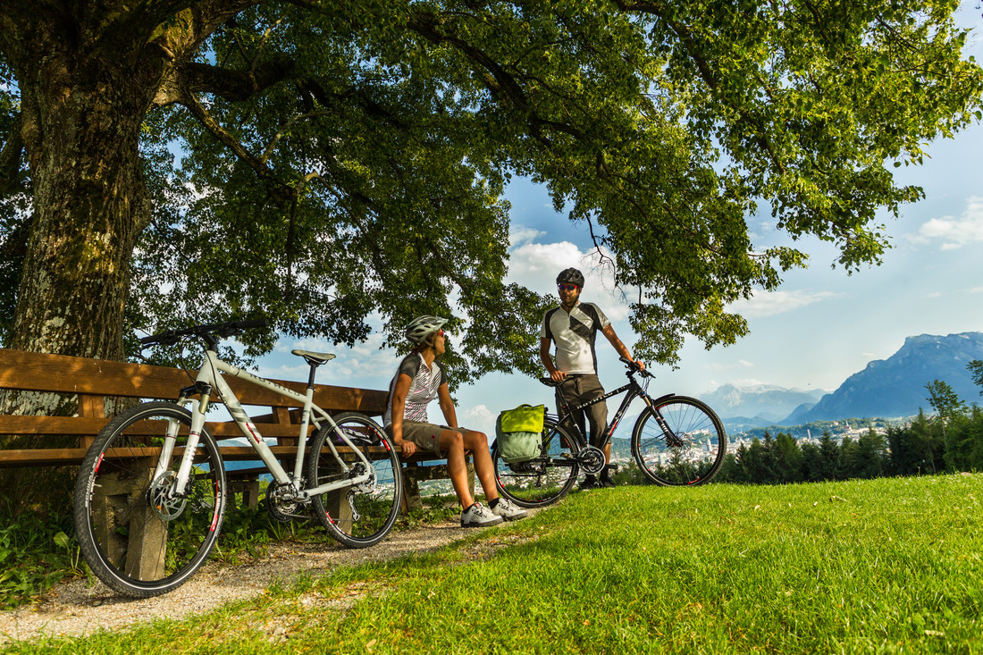 Gemütliche E-Bike-Tour mit Rastplatz im Salzburger Saalachtal