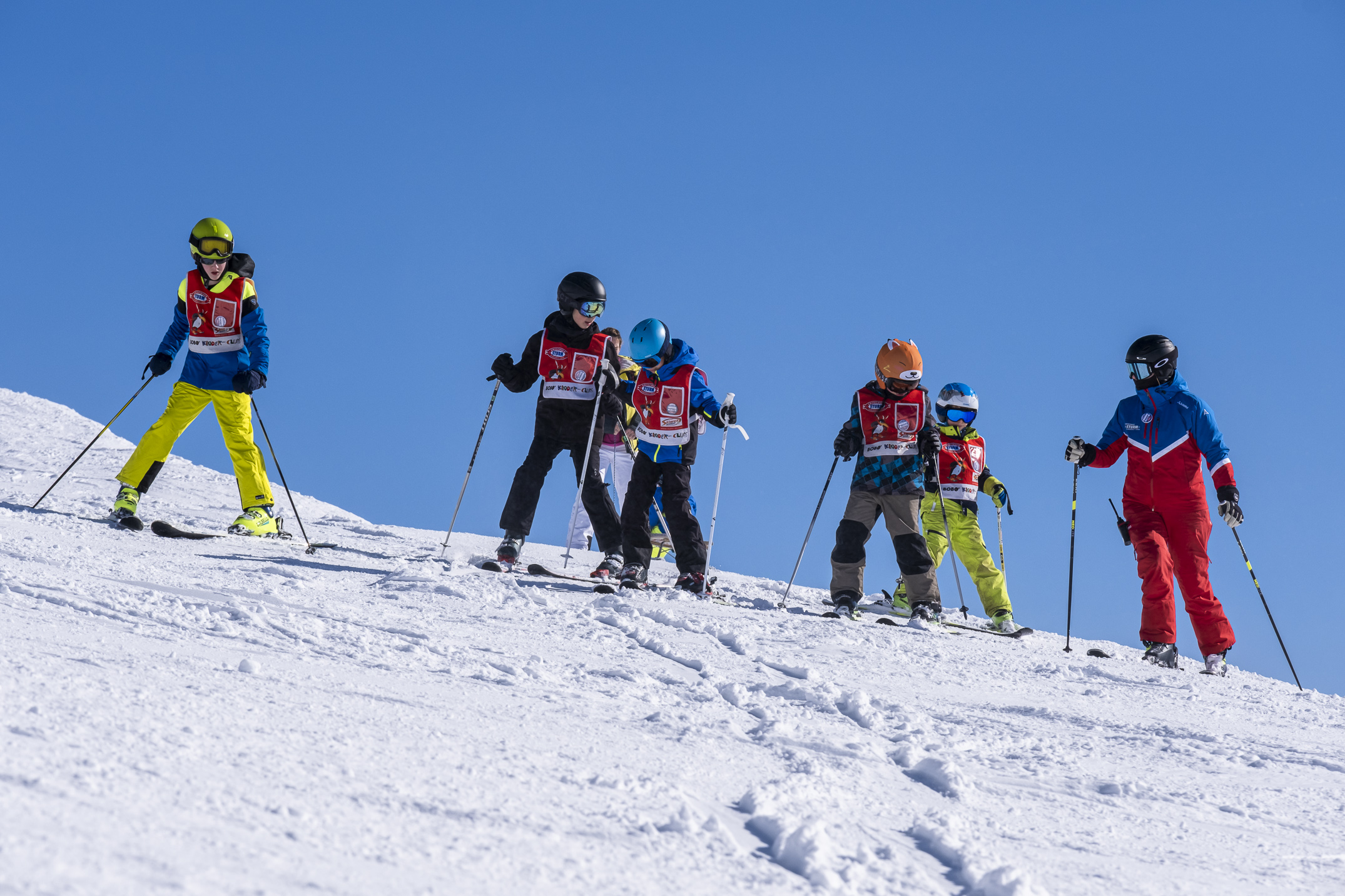 Skihütte direkt an einer präparierten Piste